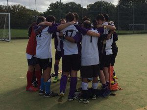 Men's 2s team bonding after hard earned draw